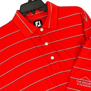 FootJoy ProDry Performance Golf Polo Shirt Red XL Men The Resort At The Mountain